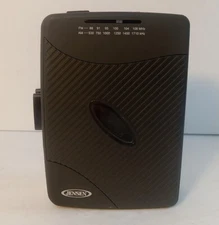 Jensen SCR-75 Stereo Cassette Player with AM/FM Radio - Black TESTED