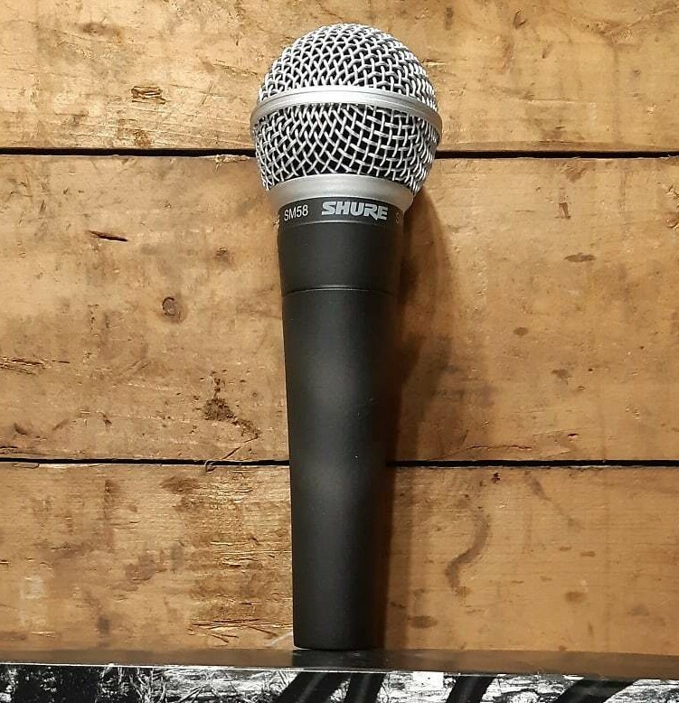 Shure SM58 dynamic cardioid vocal microphone. Authorized dealer