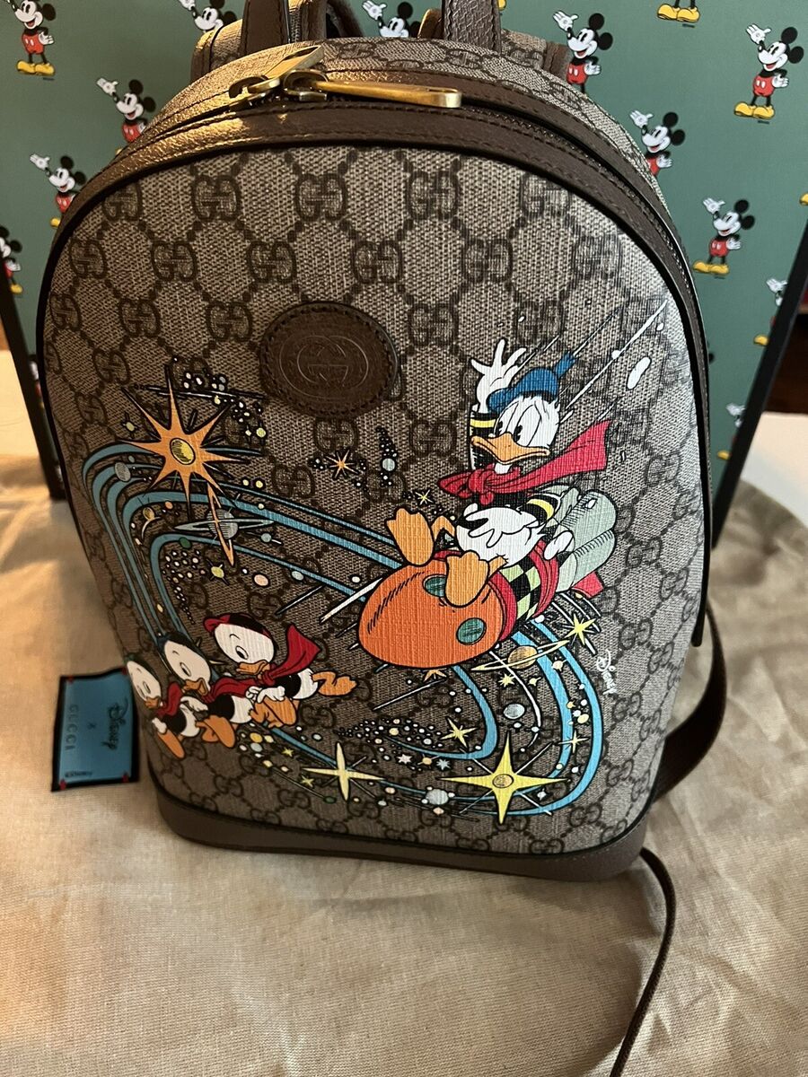 GUCCI X DISNEY BROWN DONALD DUCK SMALL BACKPACK | eBay GUCCI X DISNEY BROWN DONALD DUCK SMALL BACKPACK | eBay