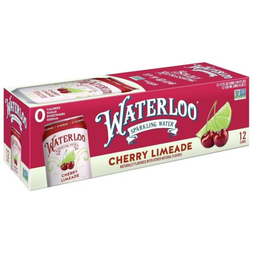 Agua con gas Waterloo, sandía sabor natural 12 fl oz latas paquete de 12 - Imagen 8 de 40