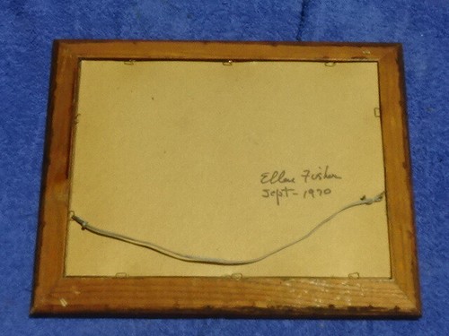 Amazing vintage Colliage and ink drawing Ellen Fisher 1970 - Picture 11 of 12
