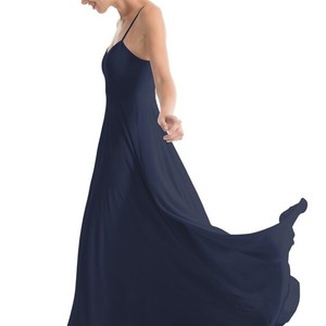 navy maxi bridesmaid dress