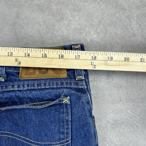 Vtg Lee Riders Denim Blue Jeans Size 36x31 Talon Zipper Union Made Leather Tag - Picture 21 of 24
