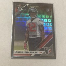 2019 Donruss Optic Lonnie Johnson Jr. Rated Rookie Black Pandora Prizm #14/25
