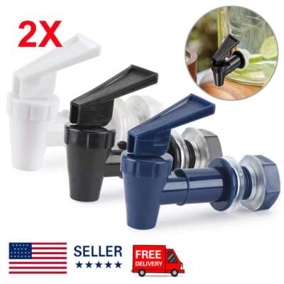 2 Water Spigot Tap Beverage Dispenser Jug Cooler Spout Bucket Bottle Replacement