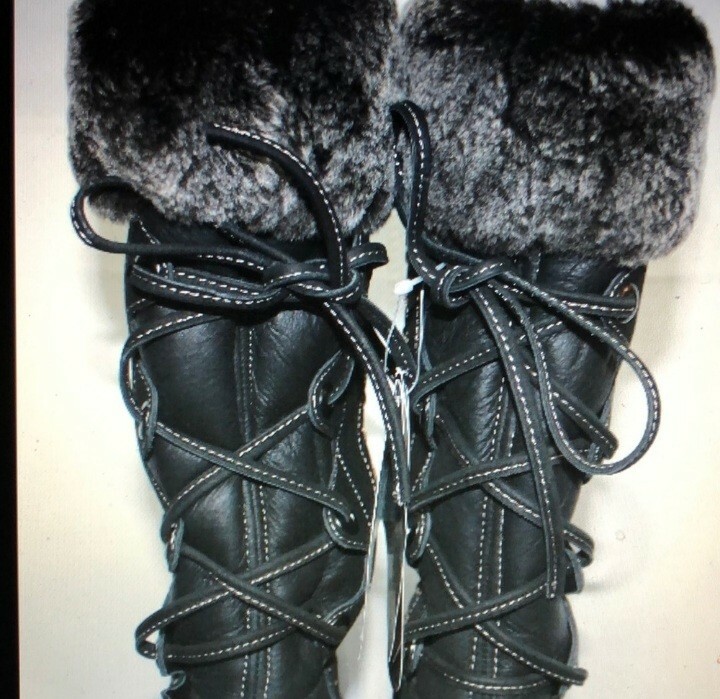 Blondo Snow Boots Winter Mens Size 9 Black Leather Wool Lined Pull On Canada DALLAS Leather Boots | Men main image 2