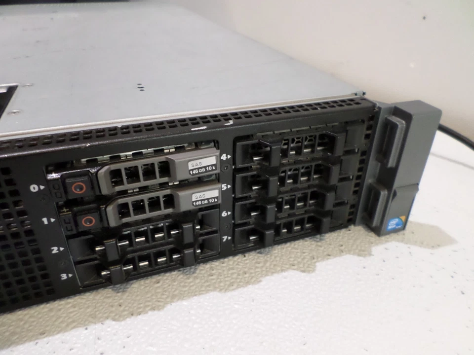 Dell PowerEdge R710 - No RAM, 2 x Xeon X5650, 2 x 146GB HDD, 2 x 870W Pwr Sup - Image 3 of 4