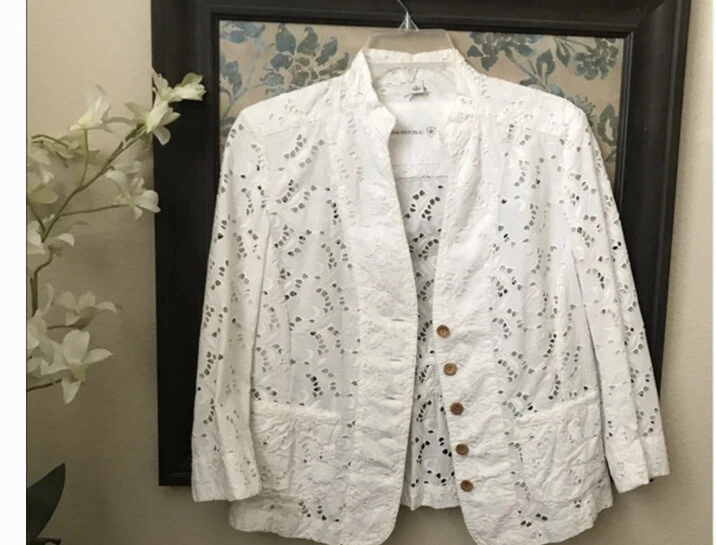 Eyelet blazer clearance