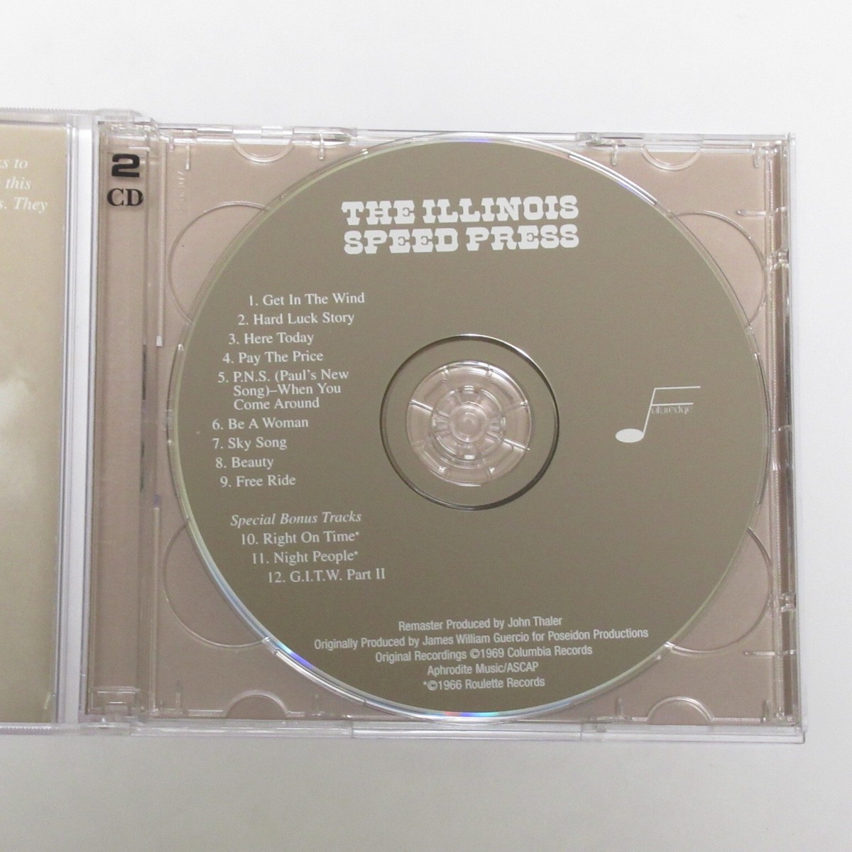 米2CD Illinois Speed Press The Illinois  Speed Press/Duet 8486 Futuredge /00220 THE ILLINOIS SPEED PRESS THE ILLINOIS SPEED PRESS / DUET US
