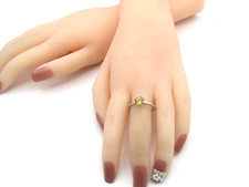 7mm SOLITAIRE CITRINE RING Sterling Silver 925 Size 9 NWOT RG16