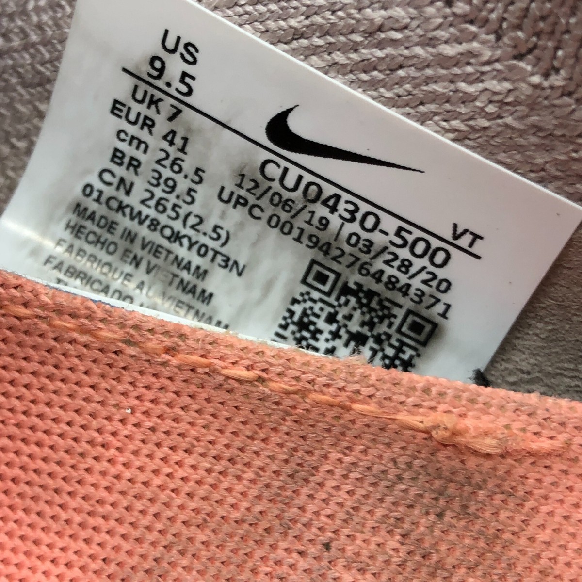 Nike Women's React Infinity Run Flyknit Premium Violet Ash Nike Women's React Infinity Run Flyknit Premium Violet Ash