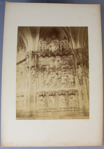 BURGOS Cathedral SPAIN set of 21 original photographs c1890 mounted albumen - Picture 8 of 24