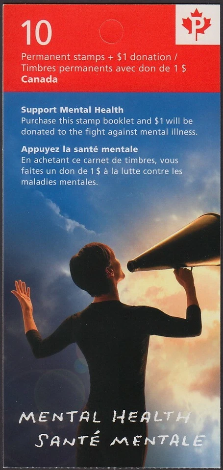 MENTAL HEALTH = Back of Book = Booklet of 10 stamps Canada 2008 # B14a MNH Foto 2 de 4