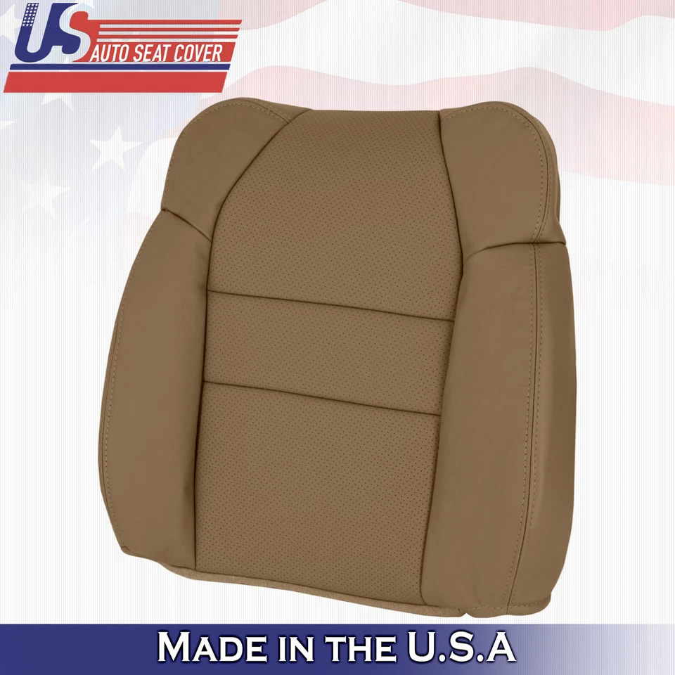 Capas de assento de couro sintético marrom 2005 para passageiros Acura MDX superior e inferior  - Imagem 4 de 4