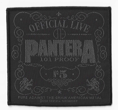   Pantera 101% Proof gewebter Aufnäher woven Patch Neu & Official!