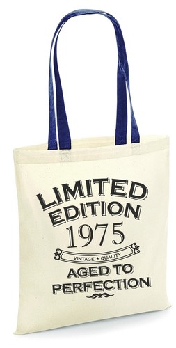 Limited Edition 1975 Aged to Perfection Tote Bag 50th Birthday Gift 50 Years Old - Picture 2 of 10