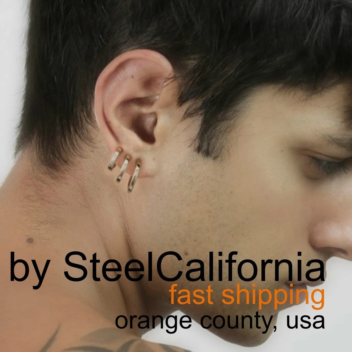 Men's pierced shop earrings