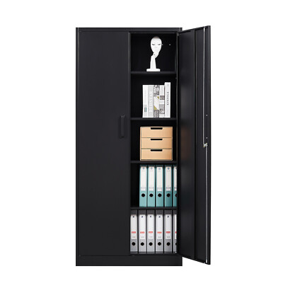 Storage Cabinet Metal with Lock Steel Cabinets with 2 Doors for Home Garage