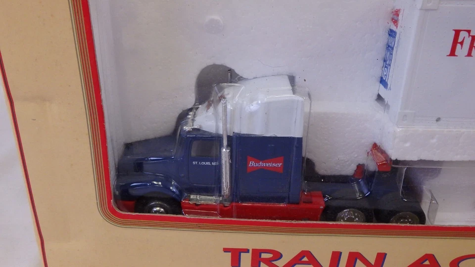 Remolque tractor vintage K-Line 1995 Anheuser Busch Budweiser Know Train Ship Foto 2 de 4