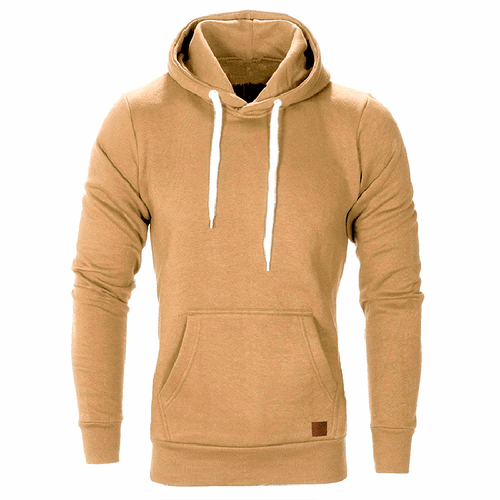 Men Hoodie Casual Hooded Solid Pocket Slim Fit Sweatshirts Pullover Sweater Tops - Picture 8 of 18