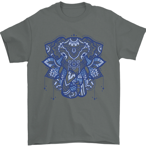 Camiseta De Hombre Elefante De Arte Mandala 100% Algodón - Imagen 74 de 90