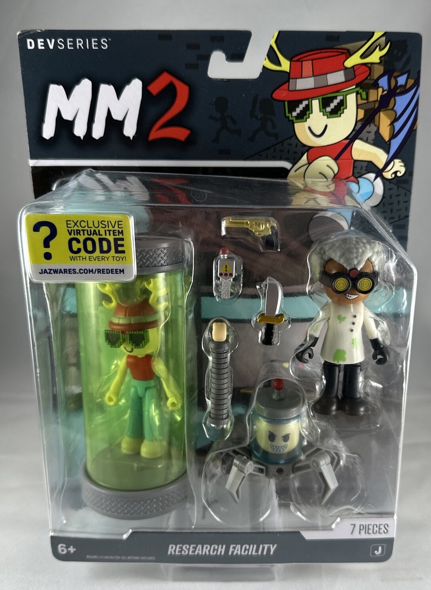 MM2 Research Facility 7 Pc Figure Set Devseries 2024 Nikilis, Jar