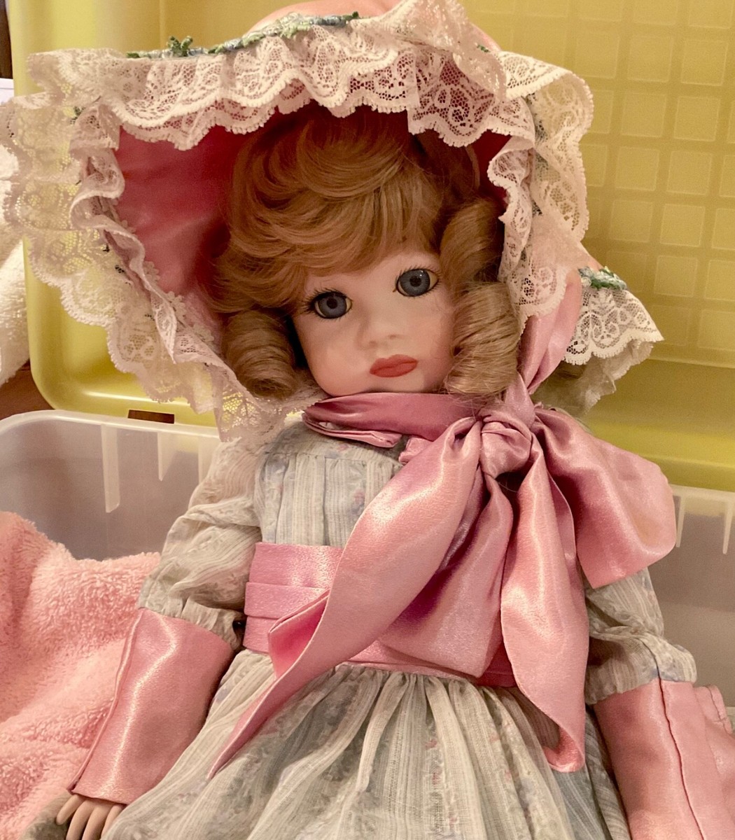 * antique doll ୨୧ .·*° アンティーク ペグドール STUNNING VTG ANTIQUE 100% PORCELAIN DOLL | eBay