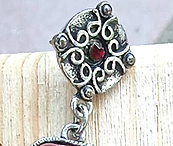 orecchini bijoux donna bambina pendenti con pietre dure originali bigiotteria da - Immagine 2 di 4