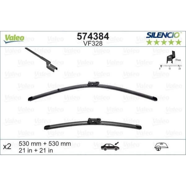 Valeo Wischblatt Scheibenwischer Vorne Passend FüR Skoda Fabia II 542-image