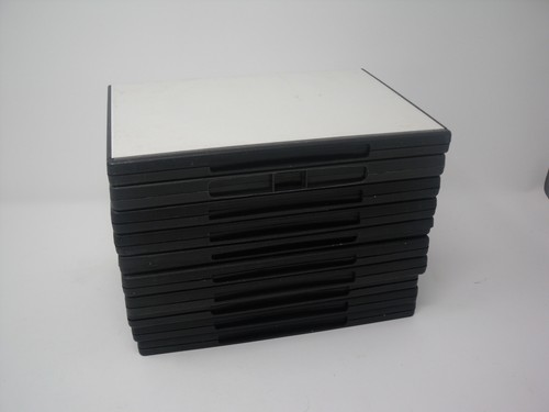10 Ten Used Empty Black DVD Cases Replacement Boxes Wrap Around White Sleeves - Afbeelding 4 van 5