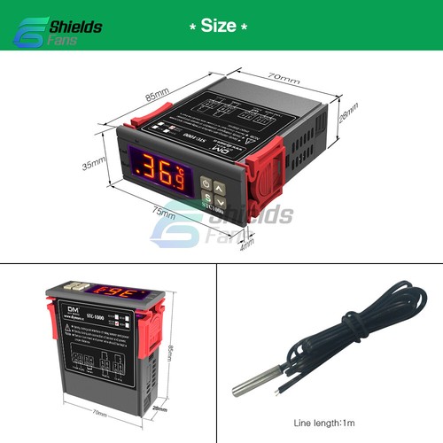 AC110-220V STC-1000 Digital Temperature Controller Thermostat w/ Aquarium Sensor - Picture 4 of 19