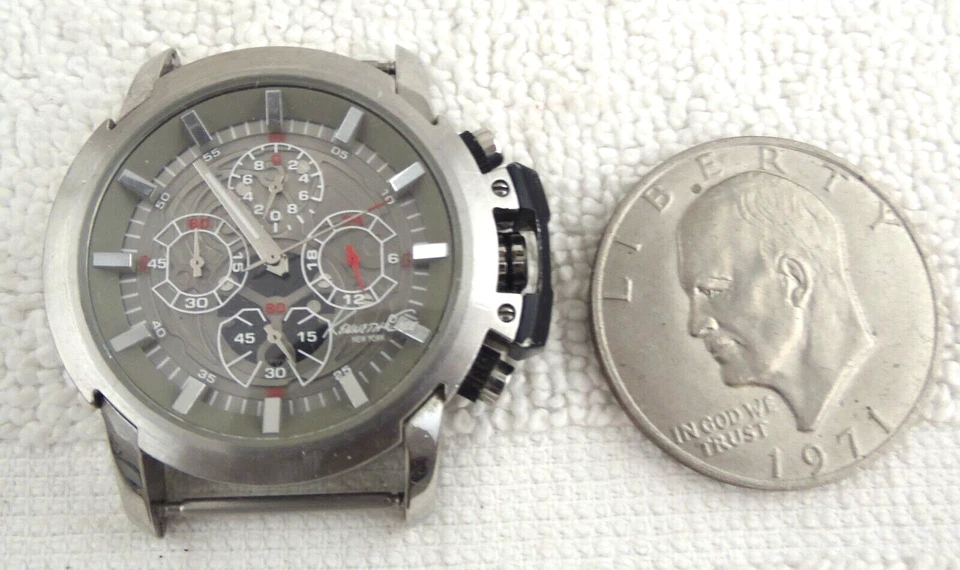 Reloj Pulsera Retro Vintage Para Hombre "Kenneth Cole" KC 1517 Multifunción Batería Nueva Foto 2 de 4