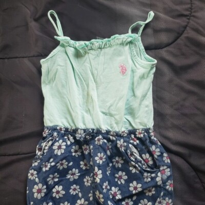 girl size 6 short romper Us Polo Assn 