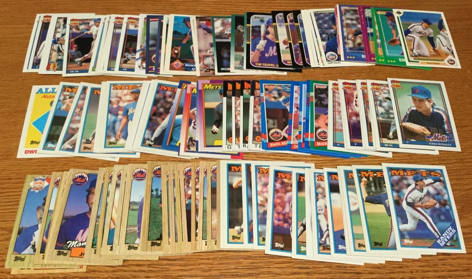 2.300+ tarjetas de béisbol de los Mets de Nueva York con 6 juegos de equipos años 80-2000 Foto 3 de 4