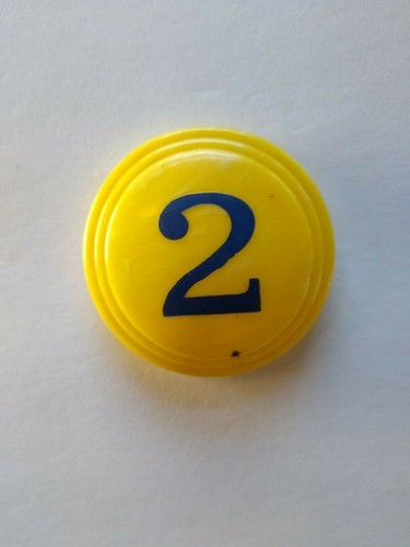 Pinball Machine Bumper Cap Part Original 1950s Yellow Marble #2 Small - Picture 4 of 5