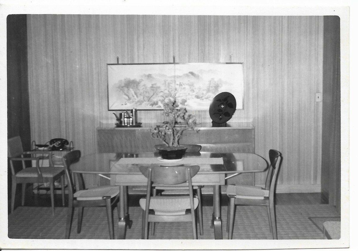 vintage photo mid century modern dining room | eBay
