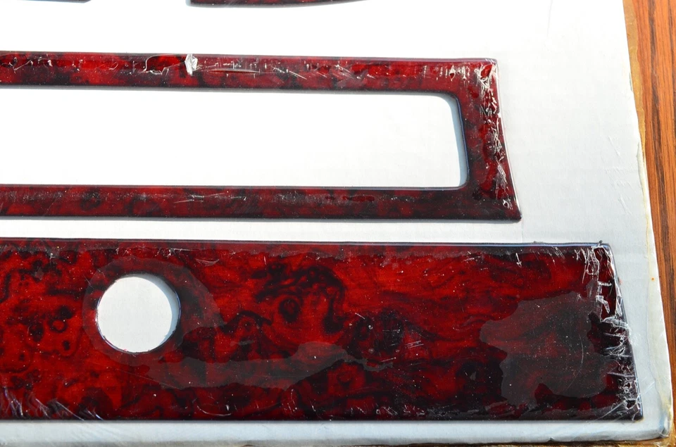 Juego de molduras de tablero interior para Jaguar XJ6 1988-1990 madera de cerezo Foto 3 de 4