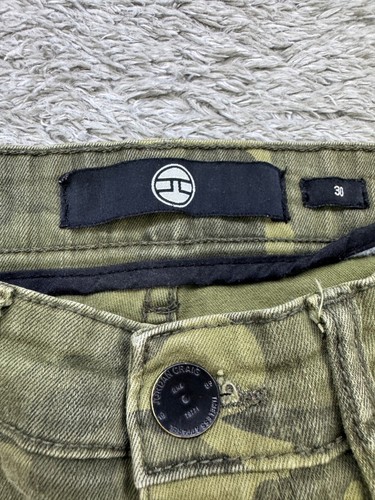 Jordan Craig Shorts Men 30x12 Camo Distressed Slim Fit Grudge Skater Denim Y2K - Picture 3 of 10