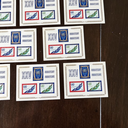 1970 INVESTOR LOT OF 15 UNITED NATIONS 25TH ANNIVERSARY PEACE AND PROGRESS - 第 4/6 張圖片