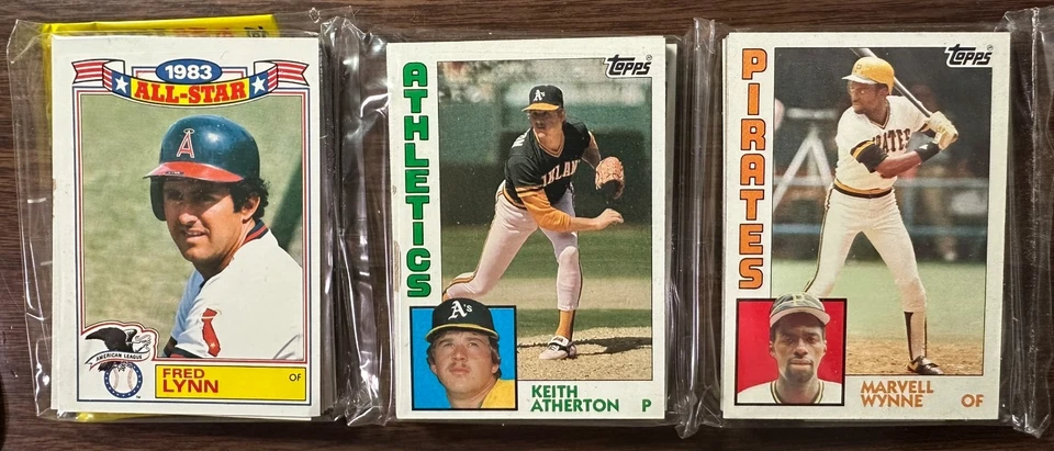 Topps Rack Pack Robin Yount 1984, César Gerónimo, Phil Niekro, GeneTenace Showing Foto 4 de 4