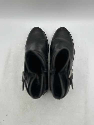 Yuu Calissa Boot Moto Women's Sz 8.5 Black Leather Buckels Straps Boot - Picture 4 of 10