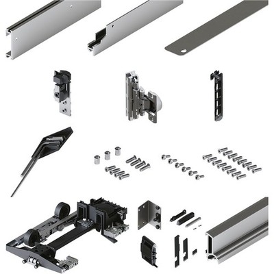 Hawa Concepta III Schienensystem Innenführung Push links Türhöhe 1200-2200mm