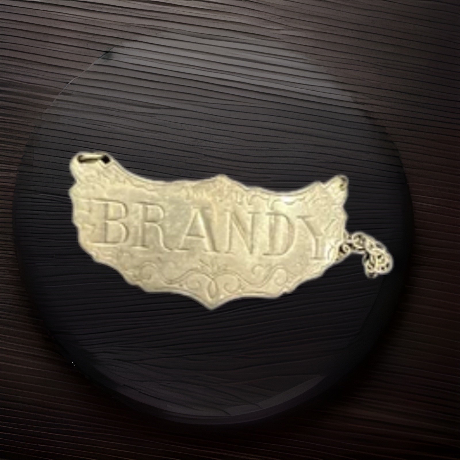 Vintage Complete Set Of 6 Stieff  Pewter Decanter Liquor Labels Tags Circa 1960s