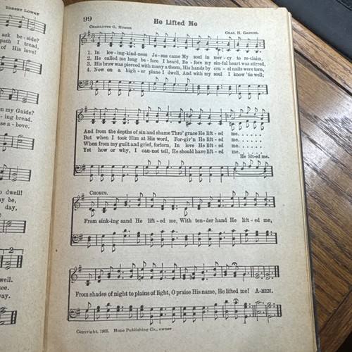 1933 Canzoni di Fede Broadman Stampa Canto Libro - Foto 8 di 12