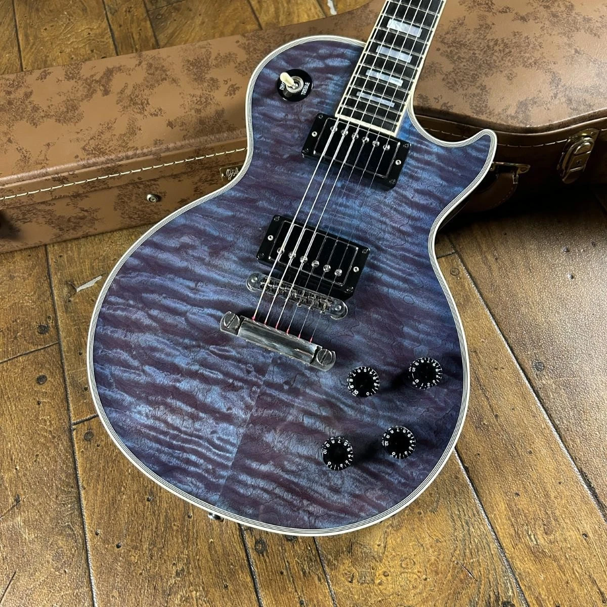 Gibson Electric Guitar グラデーションシルバー Preços baixos em Gibson Roxo destro Guitarras Elétricas | eBay