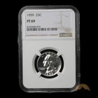 1959 Washington Proof Silver Quarter 25C - NGC - PF69 - Philadelphia