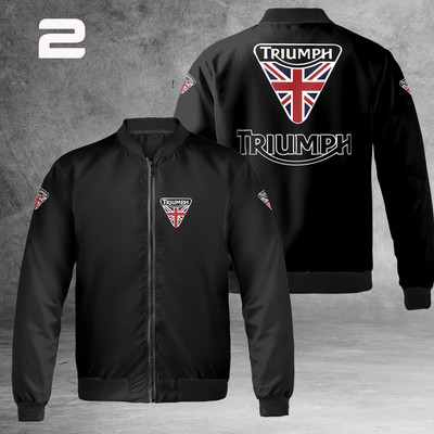 Triumph Motorcycles Logo Windproof Unisex Bomber Jacket