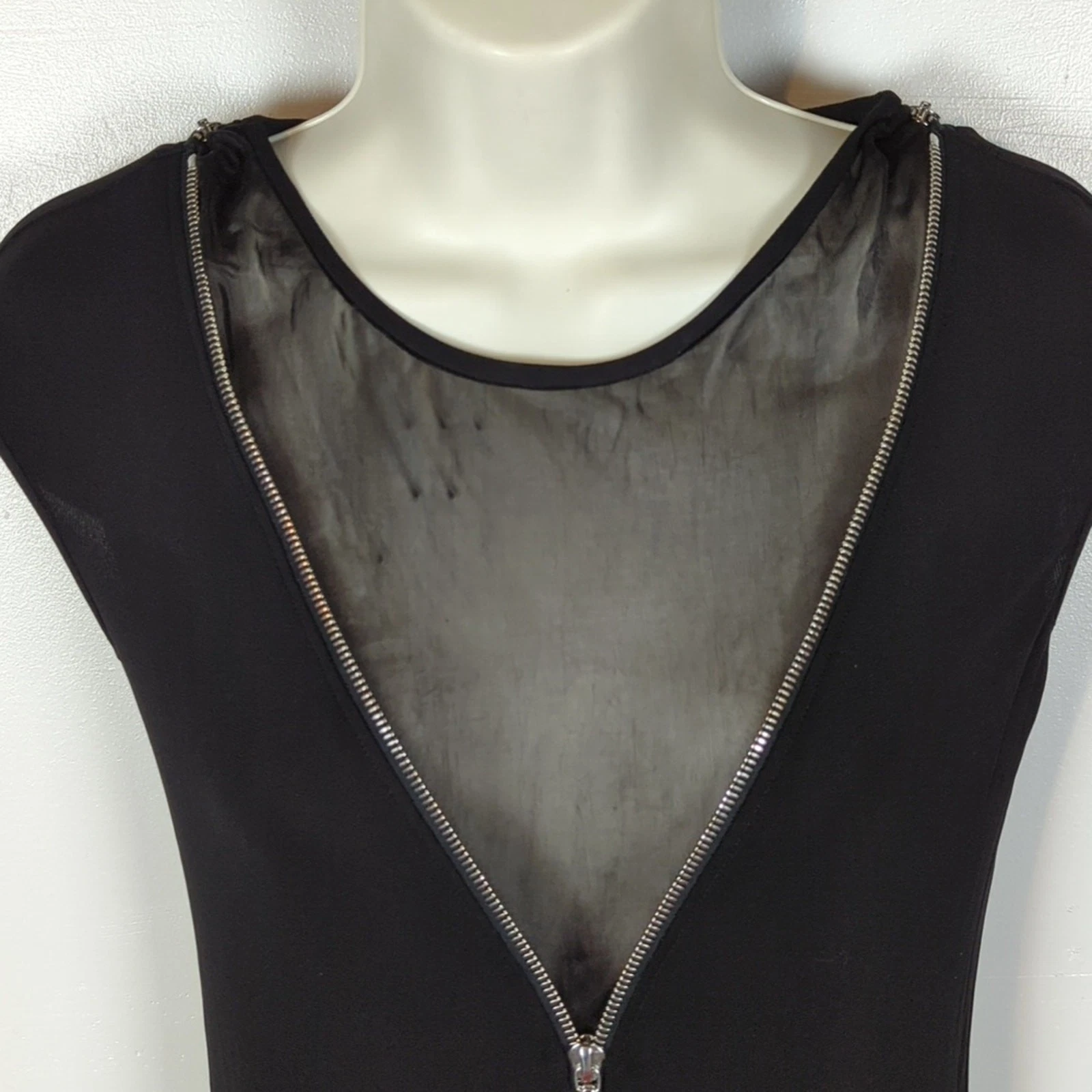 Abito tubino Alexander Wang con dettaglio zip