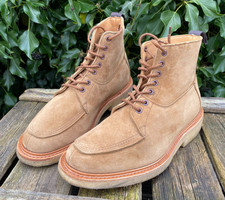 Tricker's - Leo - Tan Kudu Suede Shooting Boots  - UK 7.5