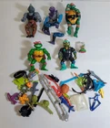 C-188 VINTAGE LOT OF 80/90'S TEENAGE MUTANT NINJA TURTLES FIGURES & ACCESSORIES!